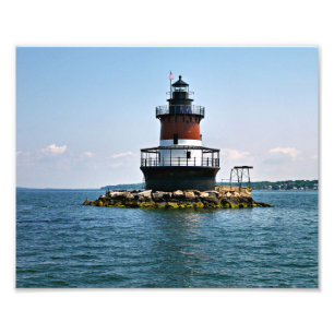 Plum Beach Lighthouse, Rhode Island Photo Print