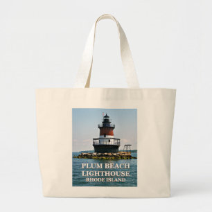 Plum Beach Lighthouse, Rhode Island Tote Bag