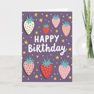 Plum Berry Birthday Card