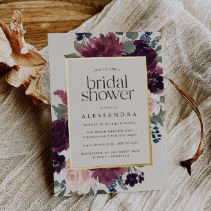 Plum Blossom Bridal Shower