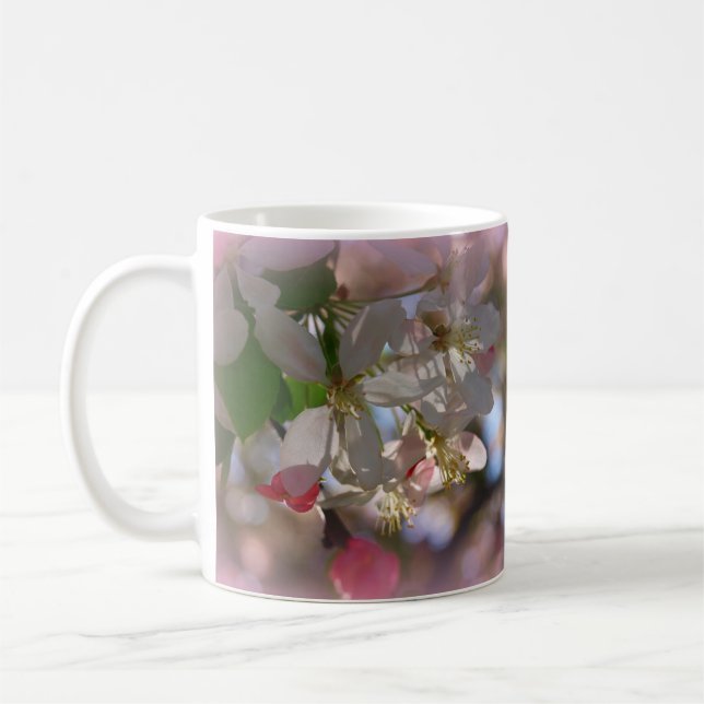 Plum Blossom Close-up Coffee Mug (Left)
