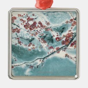 Plum Blossom in Snow Metal Tree Decoration