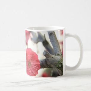 plum blossom spring pink germination coffee mug