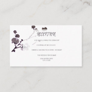 Plum blossom sumie enclosure card