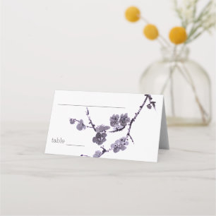Plum blossom sumie place card