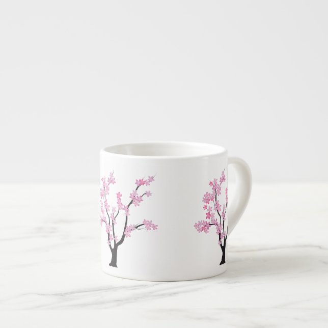 Plum Blossom Tree Espresso Cup (Front Right)
