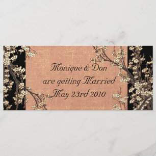 Plum Blossom Wedding Invitation
