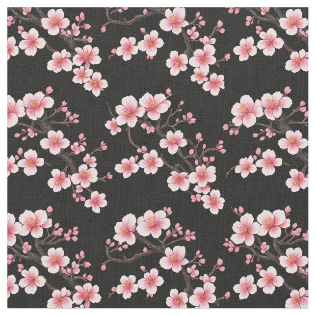 Plum Blossoms - 1 Fabric (Close Up)