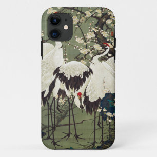 Plum Blossoms and Cranes by Ito Jakuchu iPhone 11 Case