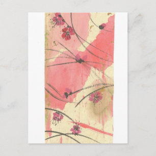 Plum Blossoms Long Postcard
