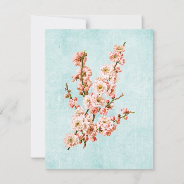 Plum Blossoms on Aged Denim (Front)