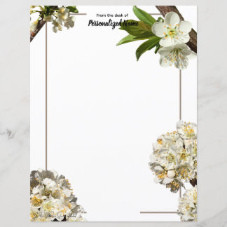 Plum Blossoms Unlined Paper Sheets