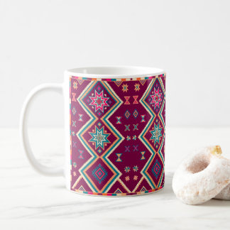 Plum Boho Southwestern Geometric Folk Art Pattern Coffee Mug