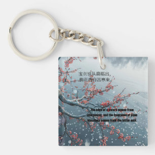 plum bossom key ring