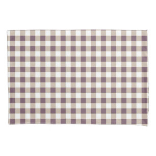 Plum Buffalo Plaid Pillow Case for Stylish Decor