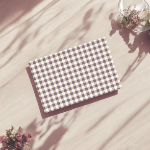 Plum Buffalo Plaid Tissue Paper