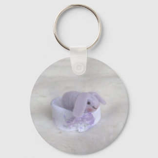 Plum Bunny Keychain