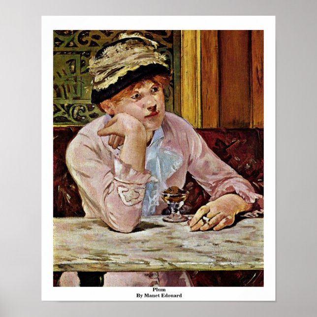 Plum By Manet Edouard Poster (Front)