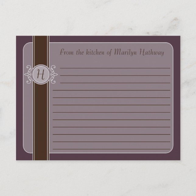 Plum Classic Harvest Recipe Cards (Front)