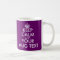Plum colour Keep Calm Mug | Customise text