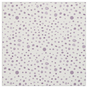 Plum Confetti Watercolor Dots Fabric