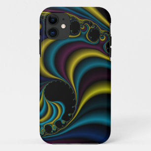 Plum Crazy fractal iPhone 11 Case