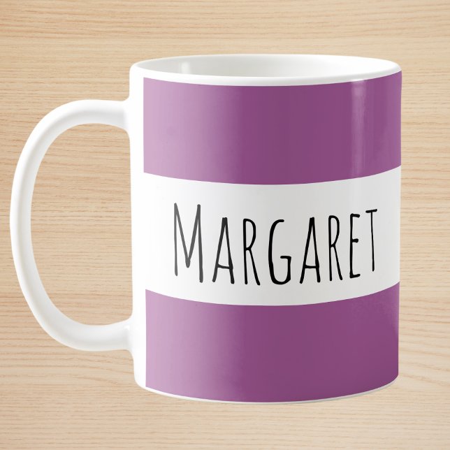 Plum Custom Name Personalised  Coffee Mug (Creator Uploaded)