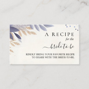 Plum Fall Summer Lavender Sage Bridal Shower Enclosure Card