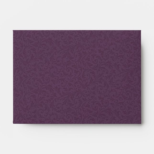 Plum Filigree Envelope - A6 (Front)