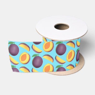 Plum Fruit Satin Ribbon