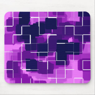 "Plum" Geometric Art Mouse Mat