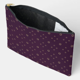 Plum Golden Zinnia Sun Accessory Pouch