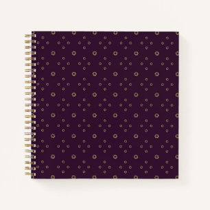Plum Golden Zinnia Sun Notebook