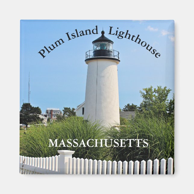 Plum Island Lighthouse, Massachusetts Magnet (Front)