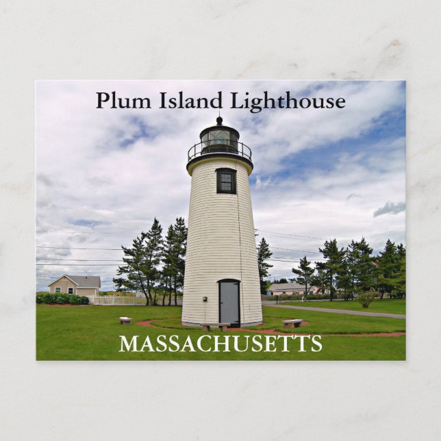 Plum Island Lighthouse, Massachusetts Postcard (Front)