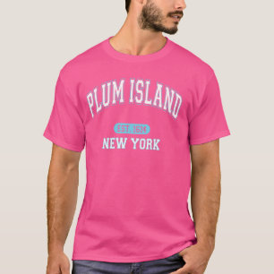 Plum Island New York Est.1614 Sports Vintage White T-Shirt
