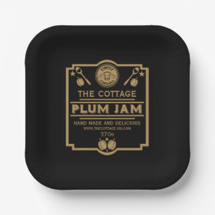 Plum Jam Conserve Maker Paper Plate