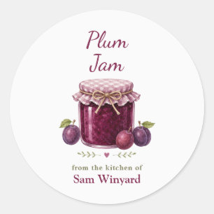 Plum Jam From the Kitchen Of Label