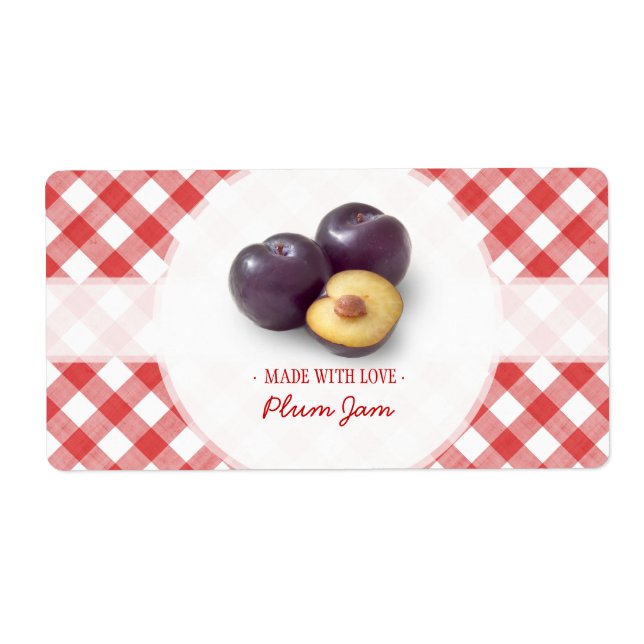 Plum Jam label (Front)