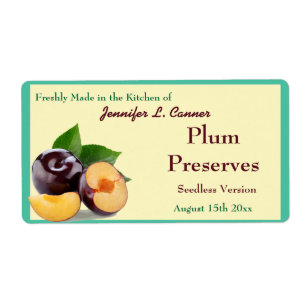 Plum Jam or Preserves II Fruit Canning Jar