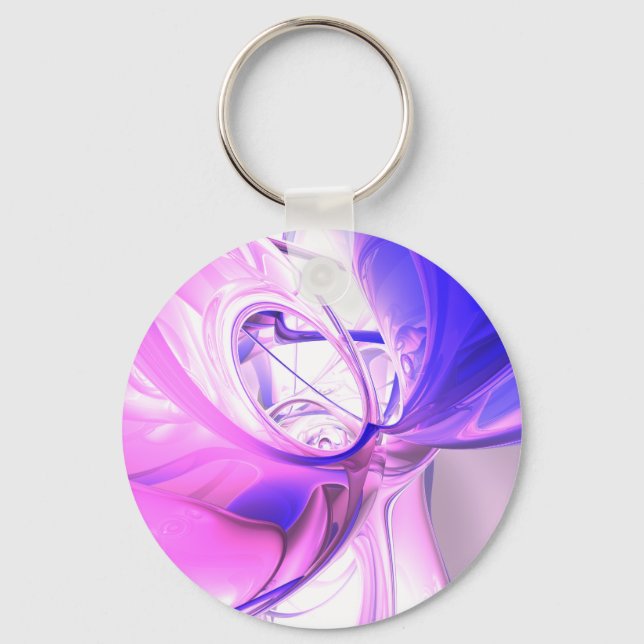 Plum Juices Abstract Keychain (Front)