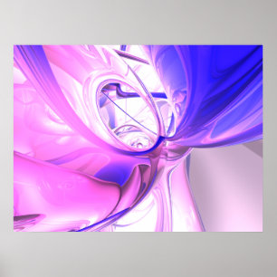Plum Juices Abstract Poster