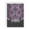 Plum Lapis Purple Black Damask Wedding Invitations