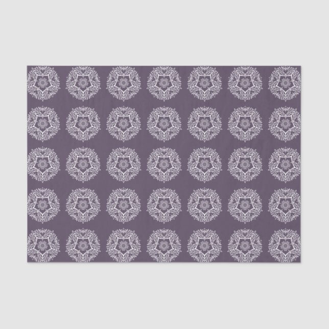 Plum Mandala Tissue Paper (Front)