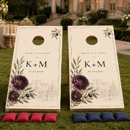 Plum & Olive Wedding Guest Book Alternative