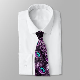 Plum Peacock Tie
