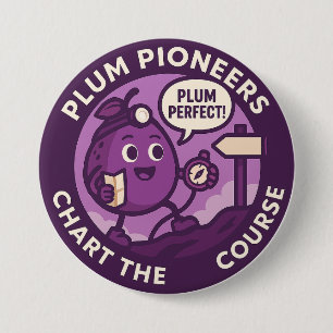 Plum Perfect Explorer Navigation 7.5 Cm Round Badge
