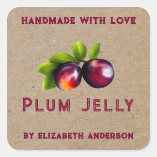 Plum Product Square Sticker