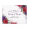 Plum Purple and Burgundy Red Floral Save the Date