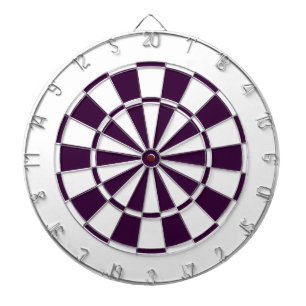 plum purple and white dartboard